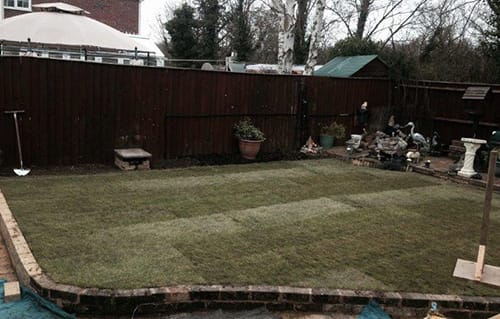 Completed Turfing Job by Ed's Garden Maintenance